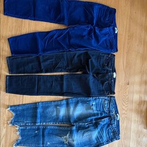 L'AGENCE Women's Skinny Jeans in Blue and Black